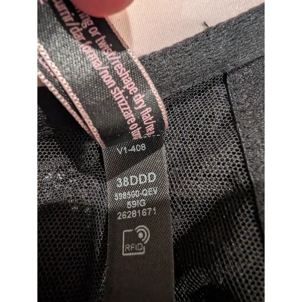 VICTORIA'S SECRET VERY SEXY Strap Push Up Bra 38DDD front close underwire NWOT